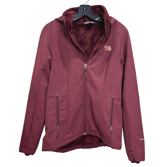 The North Face Jackets & Blazers - The North Face TNF Shelbe Raschel Fleece Jacket Womens Small Burgundy WindWall